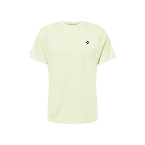 Superdry Funkčné tričko  pastelovo zelená / čierna