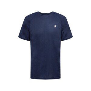 Superdry Funkčné tričko  námornícka modrá / biela
