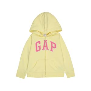 GAP Tepláková bunda  žltá / ružová / biela
