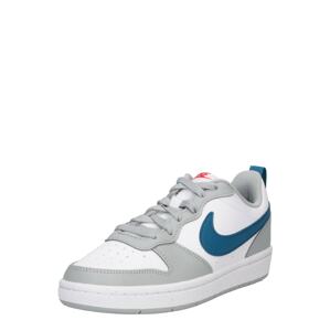 Nike Sportswear Tenisky 'Court Borough 2'  biela / sivá / červená / petrolejová