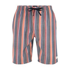 SCHIESSER Pyžamové nohavice  námornícka modrá / tmavomodrá / červená / biela