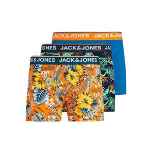 JACK & JONES Boxerky 'Azores'  zelená / oranžová / modrá / námornícka modrá / biela