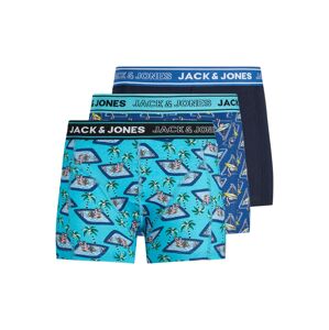 JACK & JONES Boxerky  vodová / námornícka modrá / námornícka modrá / čierna / biela