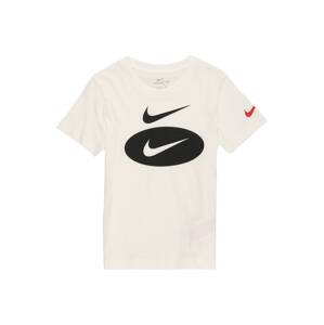 Nike Sportswear Tričko  krémová / čierna / červená