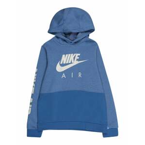 Nike Sportswear Mikina  modrá / modrá melírovaná / biela