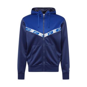 Nike Sportswear Tepláková bunda  námornícka modrá / modrá / biela