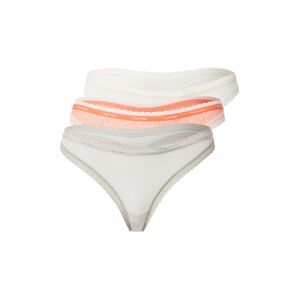 Calvin Klein Underwear Tangá  svetlosivá / oranžová / biela
