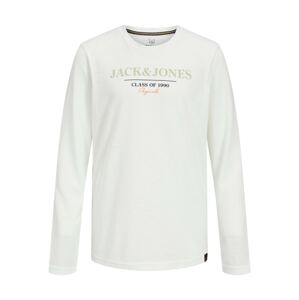 Jack & Jones Junior Tričko  biela / svetlosivá / oranžová / námornícka modrá