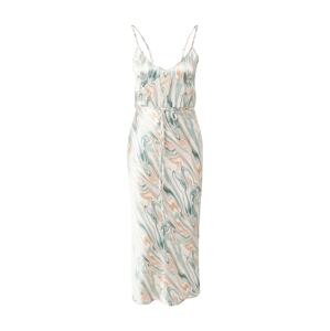 4th & Reckless Letné šaty 'CICI'  modrosivá / marhuľová / biela ako vlna / opálová
