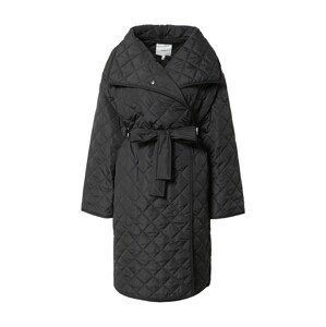 ICHI Prechodný kabát  čierna