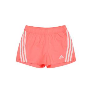ADIDAS PERFORMANCE Športové nohavice  svetločervená / biela