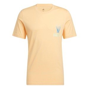ADIDAS PERFORMANCE Funkčné tričko  pastelovo oranžová / žltá / svetlomodrá