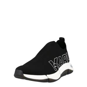 Karl Lagerfeld Slip-on obuv 'QUADRO'  čierna / biela