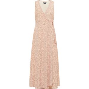 DreiMaster Vintage Šaty  ružová / biela ako vlna