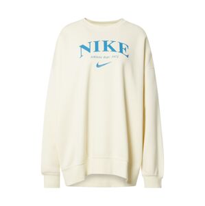 Nike Sportswear Mikina  modrá / biela ako vlna