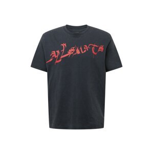 AllSaints Tričko 'SLIVER'  čierna / červená