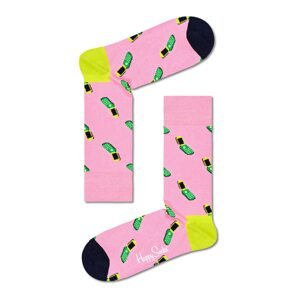 Happy Socks Ponožky  ružová / žltá / zelená / biela / čierna