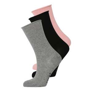 FALKE Ponožky 'FALKE'  sivá melírovaná / svetloružová / čierna