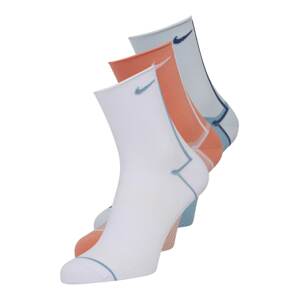 NIKE Športové ponožky  svetlomodrá / tmavomodrá / oranžová / biela