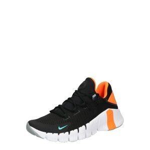 NIKE Športová obuv 'Free Metcon 4'  čierna / nefritová / oranžová