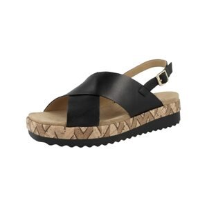 CAPRICE Remienkové sandále  čierna / hnedá