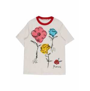 Marni T-Shirt  biela / svetloružová / svetlomodrá / žltá / červená
