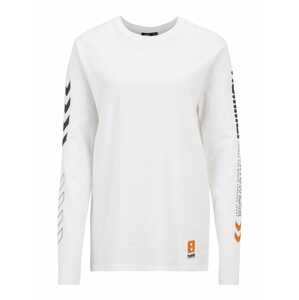 Hummel Funkčné tričko 'BIRK'  biela / čierna / oranžová