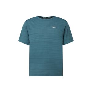 NIKE Funkčné tričko 'Miler'  modrosivá / modrozelená / biela