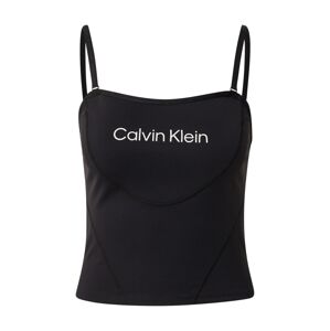 Calvin Klein Performance Športový top 'WO'  čierna / biela