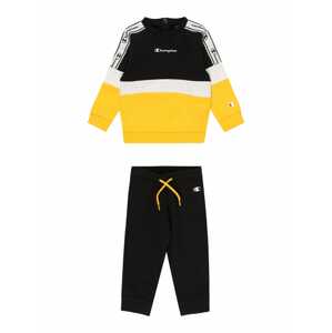 Champion Authentic Athletic Apparel Joggingová súprava  čierna / biela / žltá