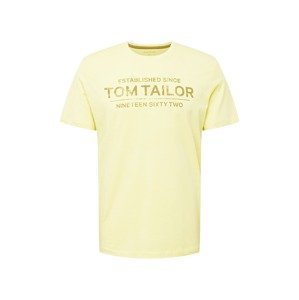 TOM TAILOR Tričko  žltá / olivová