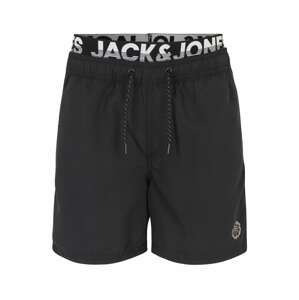 JACK & JONES Plavecké šortky 'Crete'  čierna / biela