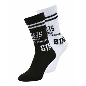JACK & JONES Ponožky 'CORI'  čierna / biela