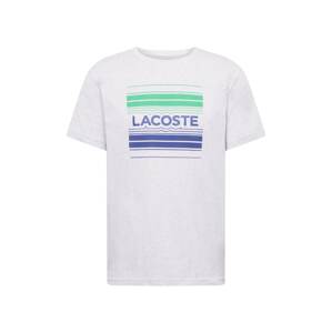 Lacoste Sport Funkčné tričko  sivá melírovaná / zelená / modrá
