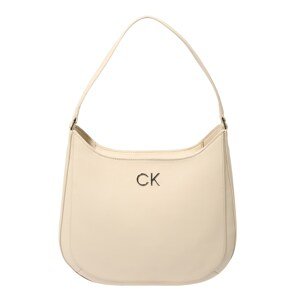 Calvin Klein Kabelka na rameno  krémová / strieborná
