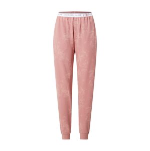 Calvin Klein Underwear Pyžamové nohavice  staroružová / pastelovo červená / čierna / biela