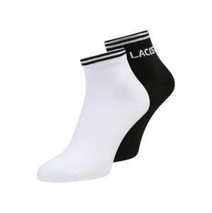 Lacoste Sport Športové ponožky  biela / čierna