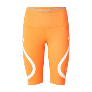 adidas by Stella McCartney Športové nohavice  oranžová / biela / strieborná