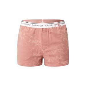 Calvin Klein Underwear Pyžamové nohavice  ružová / staroružová / čierna / biela