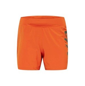 UNDER ARMOUR Športové nohavice 'Speedpocket'  oranžová / striebornosivá