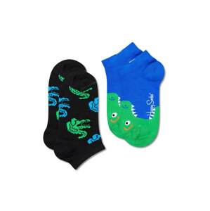 Happy Socks Ponožky  čierna / biela / zelená / modrá