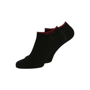 HUGO Red Ponožky  ohnivo červená / čierna