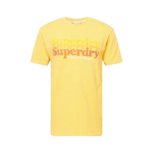 Superdry Tričko  žltá / červená / biela