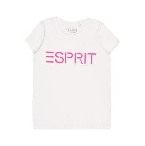 ESPRIT Tričko  šedobiela / ružová