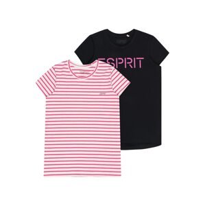 ESPRIT Tričko  ružová / čierna / biela