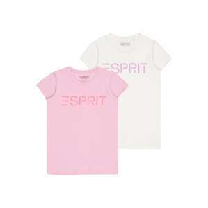ESPRIT Tričko  fialová / biela / ružová