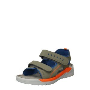 RICOSTA Otvorená obuv 'TAJO'  svetlozelená / oranžová / modrá
