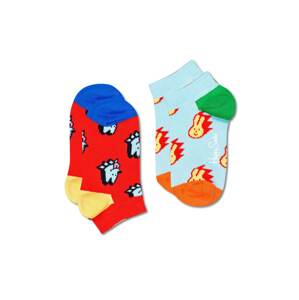 Happy Socks Ponožky  červená / azúrová / biela / čierna / zelená