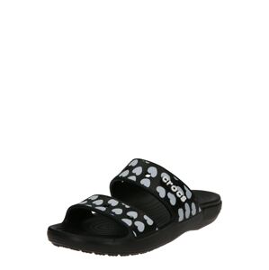 Crocs Plážové / kúpacie topánky  čierna / svetlomodrá / biela