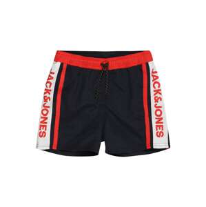 Jack & Jones Junior Plavecké šortky 'Crete'  ultramarínová / červená / biela